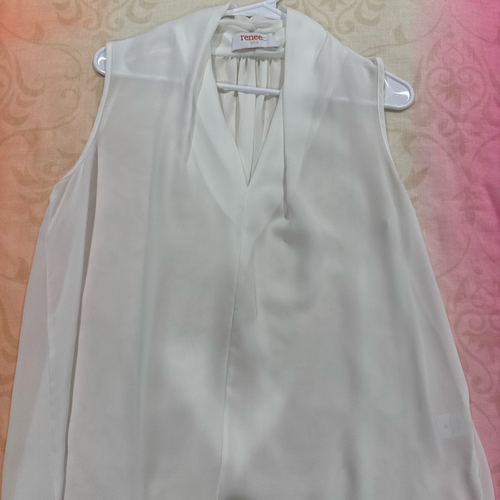 Renee C. Elegant White Blouse